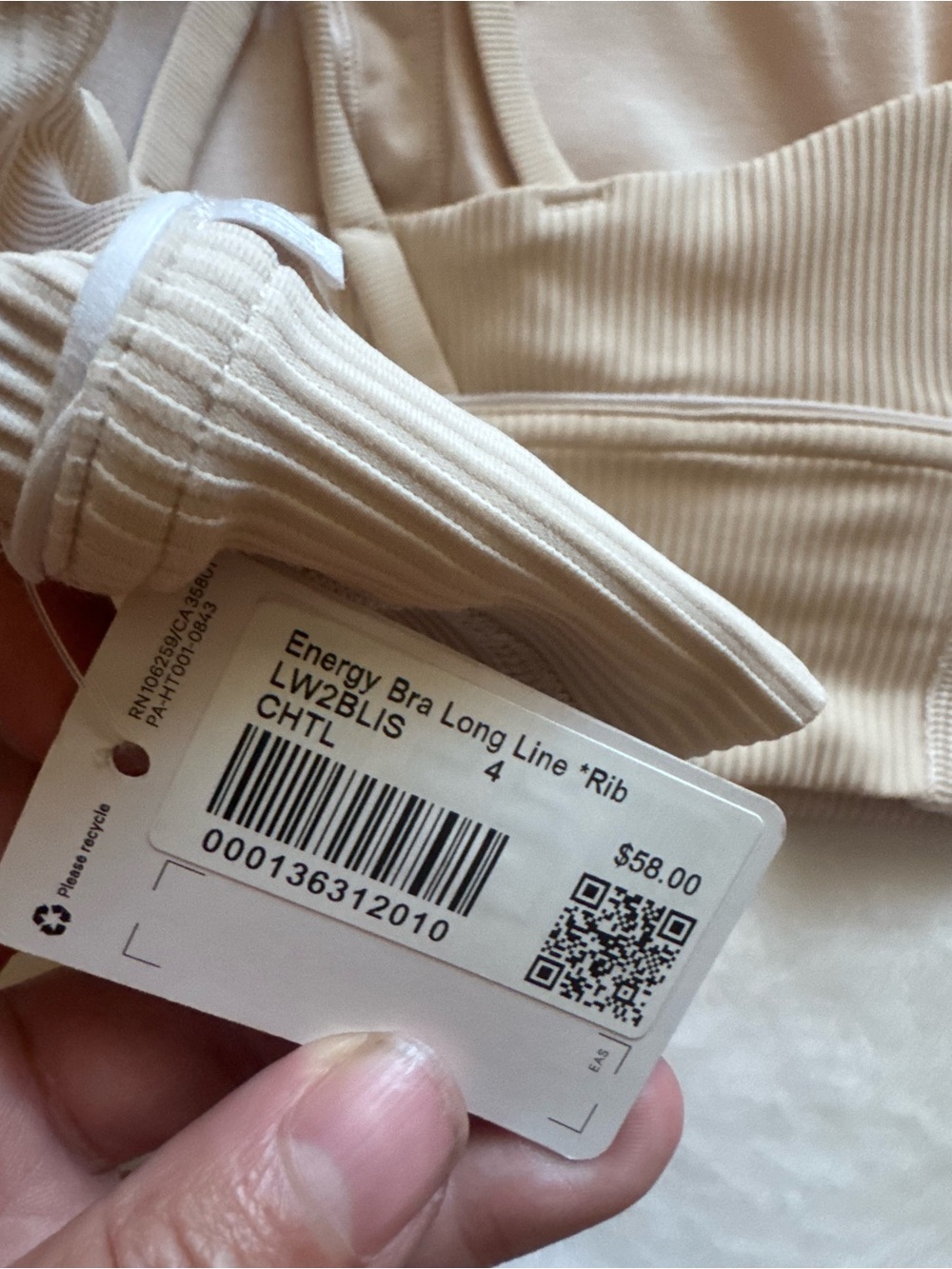 Lululemon Energy Longline Ribbed - Picture 5 of 6